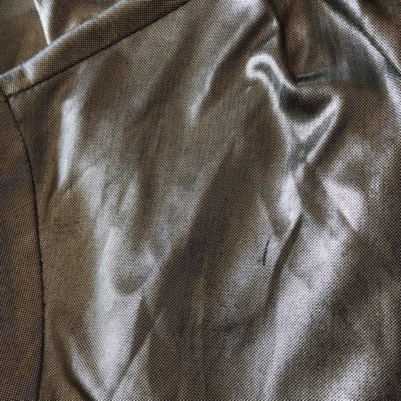 Paradox Chemise Montreal Metallic Silver Wrap Top Size Medium Vintage - Picture 9 of 10